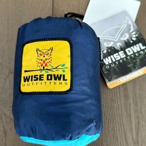 Wise Owl Outfitters Camping Hammock NIP blue outdoors portable nylon